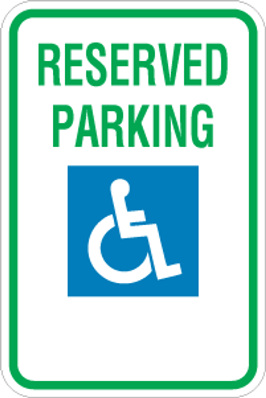 Non-Reflective Parking Signs with Vinyl Lettering