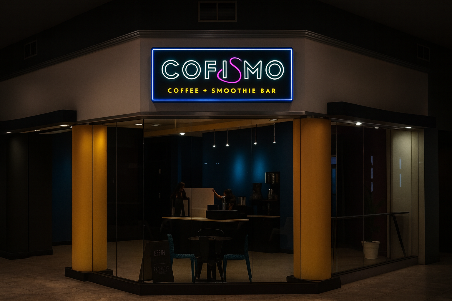 Logo Box Sign – Lighted Business Sign