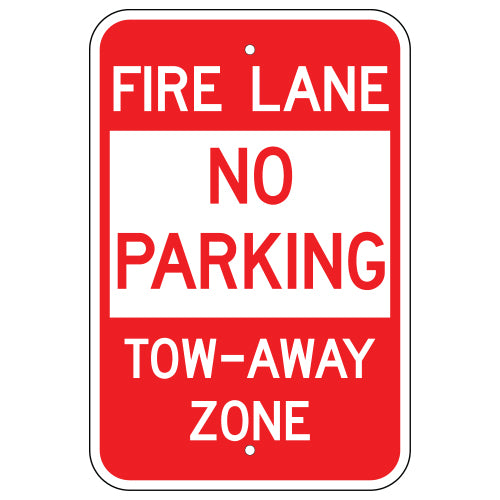 Non-Reflective Parking Signs with Vinyl Lettering