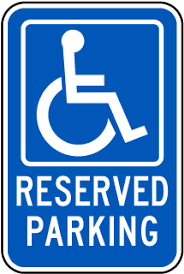 Non-Reflective Parking Signs with Vinyl Lettering